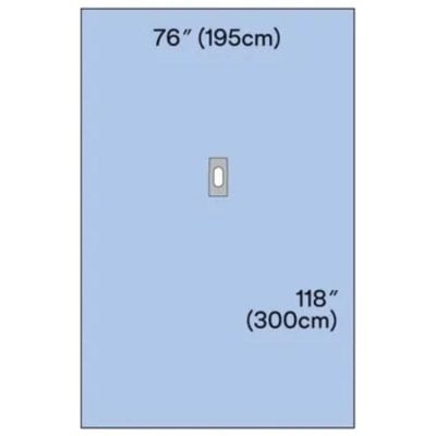 Absorbent Hand and Foot Surgical Drape - Off-Centered Aperture - 15 per Box