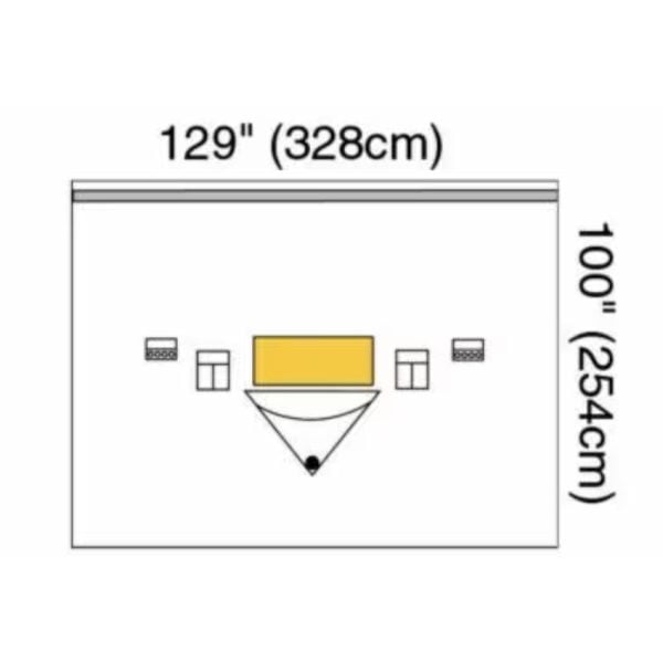 Large Isolation Drape with Ioban 2 Incise Film and Pouch