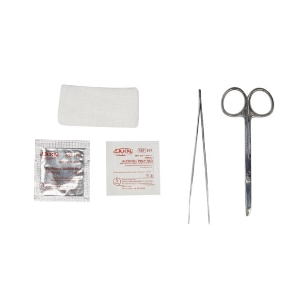 Sterile Suture Removal Kit with Floor-Grade Littauer Scissors