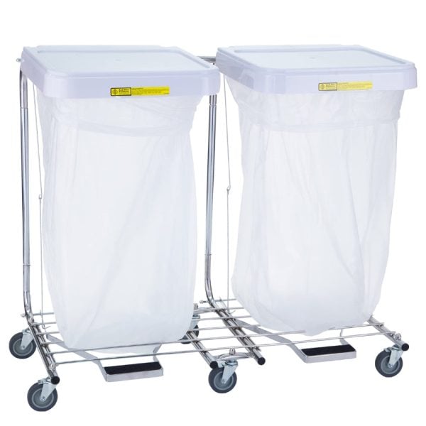 Double Medium Duty Hamper with Foot Pedal