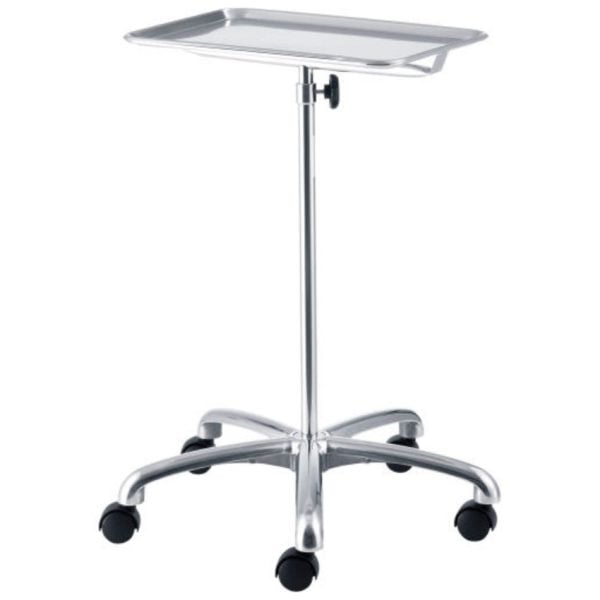 Dual Position Mayo Instrument Stand 5-Wheel Base