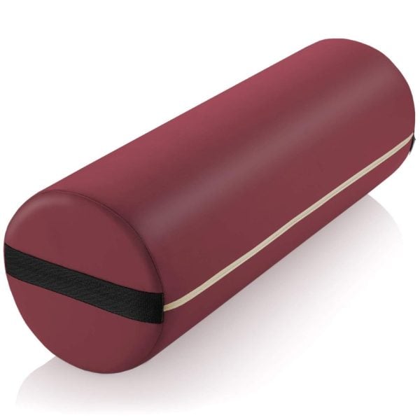 Durable Massage Burgundy Bolster, 8" x 26"