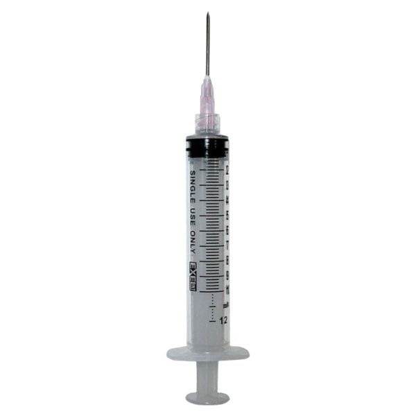 Syringe & Needle with Luer Lock, 10cc x 18G x 1