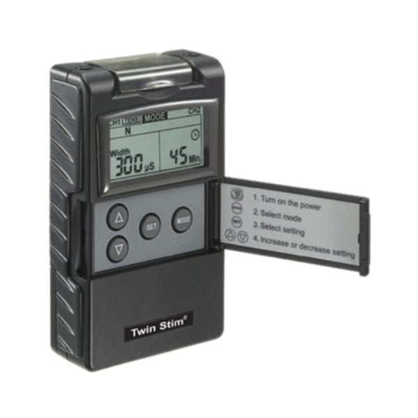 Digital 2-Channel EMS-TENS Unit, Portable-Battery, Complete