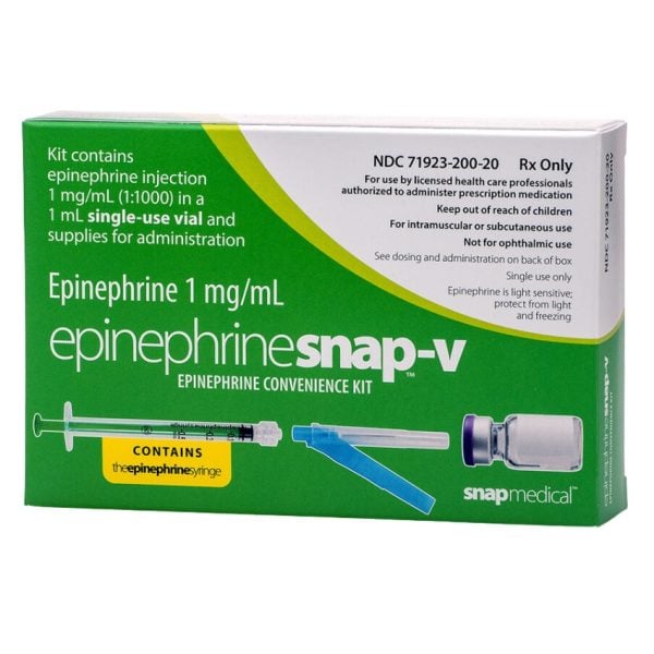 Epinephrine Snap-V Convenience Kit for Anaphylactic Emergencies Rx