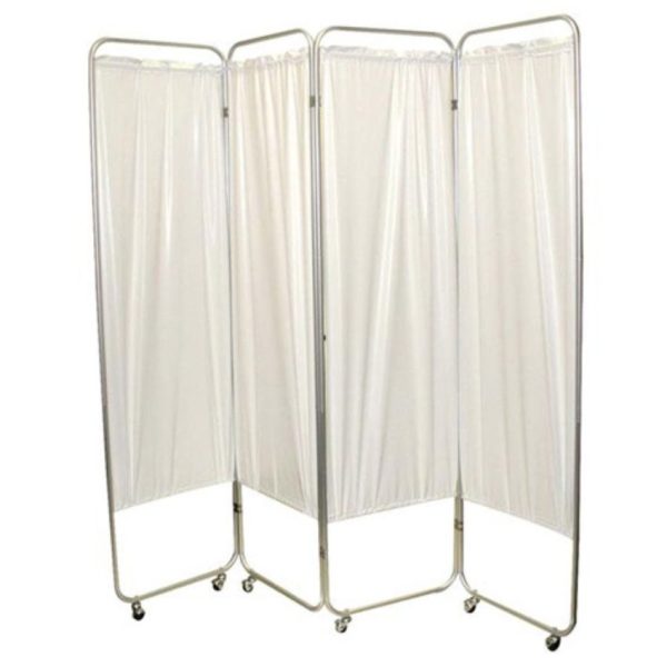 Four Panel Privacy Screen With Wheels