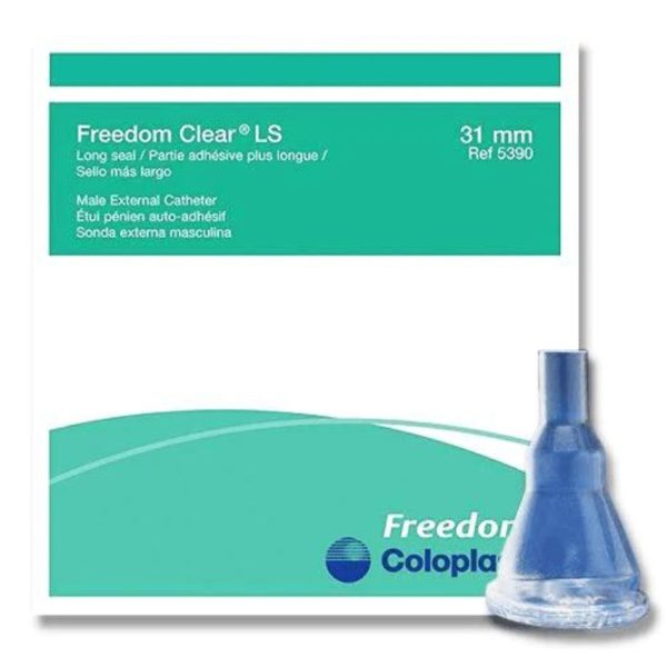 Freedom Clear LS Male External Catheter, Intermediate, 31 mm, Green - Image 2