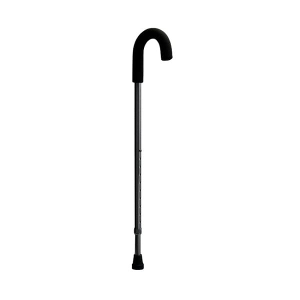 Aluminum Adjustable Black Cane, Soft Grip