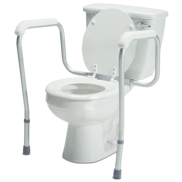 Versaframe Toilet Safety Rail In Brown Box, Adjustable Height