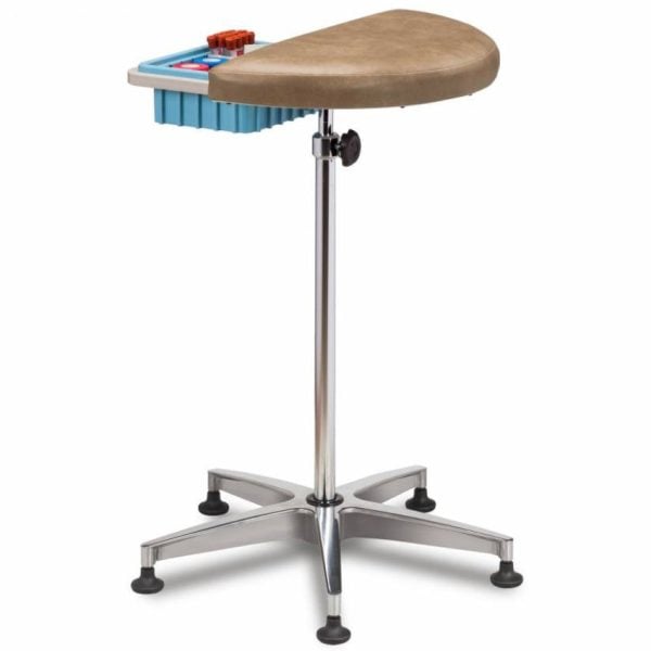 Half Round Stationary Padded Phlebotomy Stand