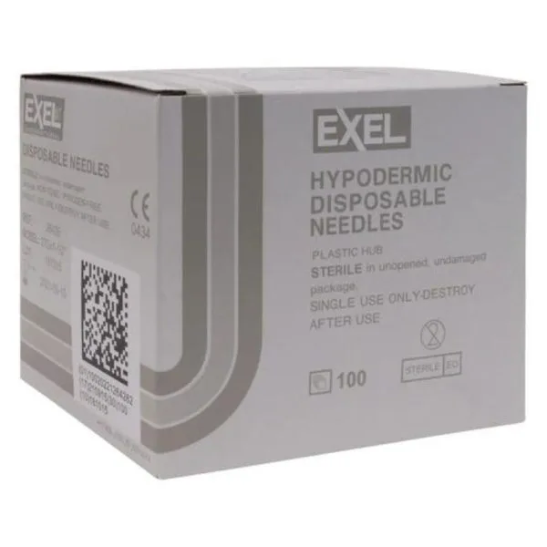 Hypodermic Needle Gauge, 27G x 1 1/2