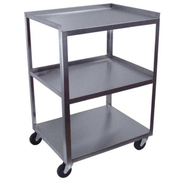 Three Shelf Mobile Stainless Steel Utility Cart