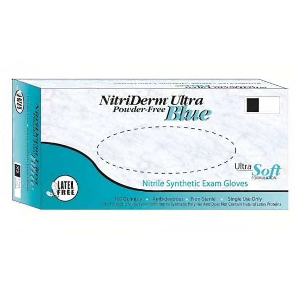 Nitriderm Ultra Blue Exam Glove