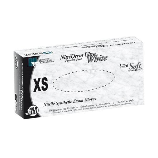 NitriDerm Ultra White Exam Glove