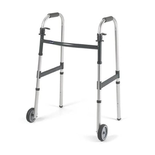 Dual Release Walker with 5" Fixed Wheels