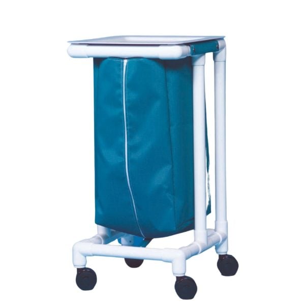 Single Hamper with Bag and 4 Casters, 39 Gallons