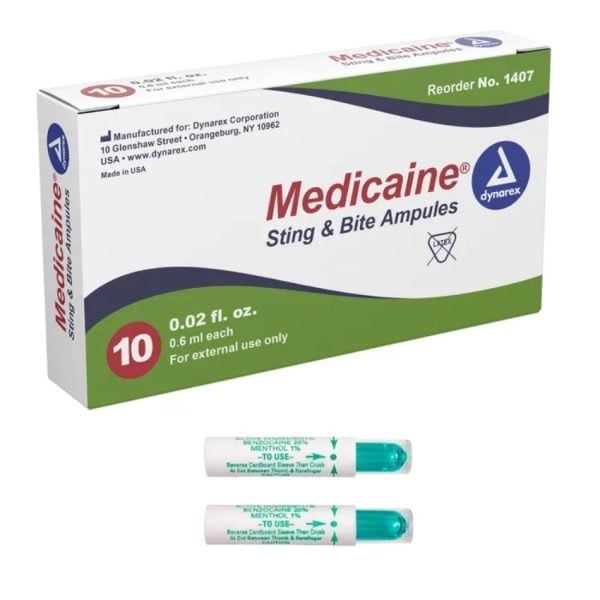 Medicaine Sting and Bite Ampules, 0.6cc