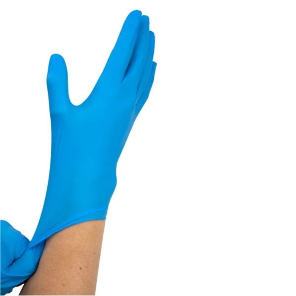 Powder-Free Nitrile Gloves, Blue - Image 4