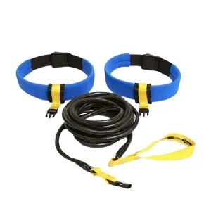 Quick Connect Swim Training Belt - 20 ft Safety Cord - Fits up to 44" Waist