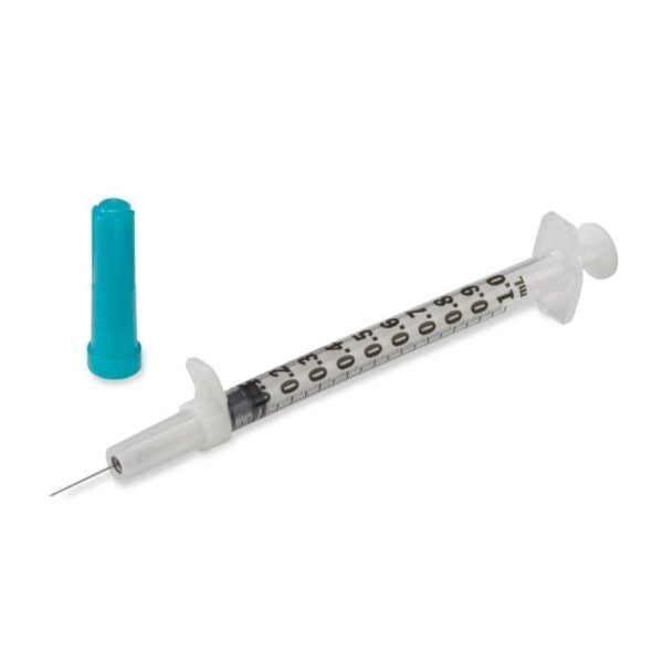 Monoject Magellan Tuberculin Safety Syringe with Permanent Needle