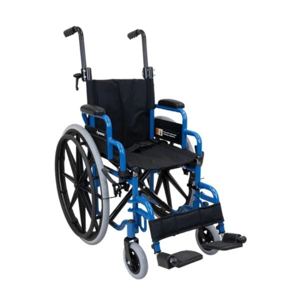 DynaRide Pediatric Wheelchair With Footrest, 12"