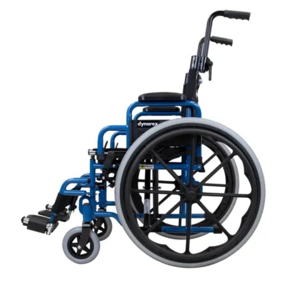 DynaRide Pediatric Wheelchair With Footrest, 12" - Image 4