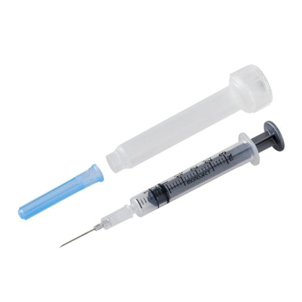 Monoject Veterinary Hypodermic Plastic Hub Needles with Metal Insert & Combination Syringes - Image 2