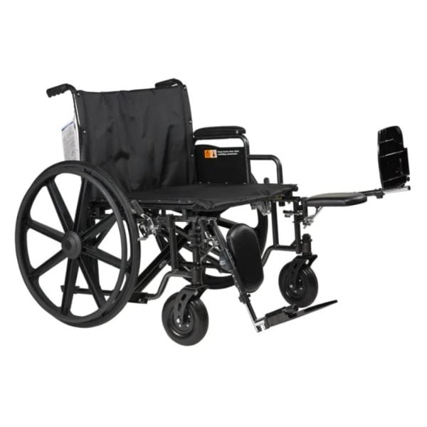 Bariatric HD Wheelchairs with Elevating Leg Rest - Image 4