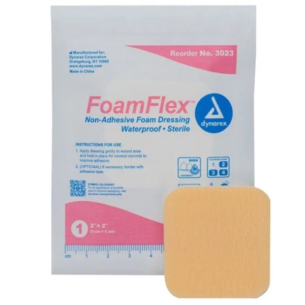 FoamFlex Non-Adhesive Waterproof Foam Dressings - Image 2