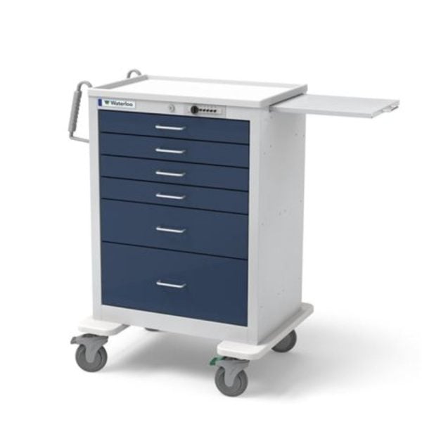 6 Drawer Simplex Locking Anesthesia Cart