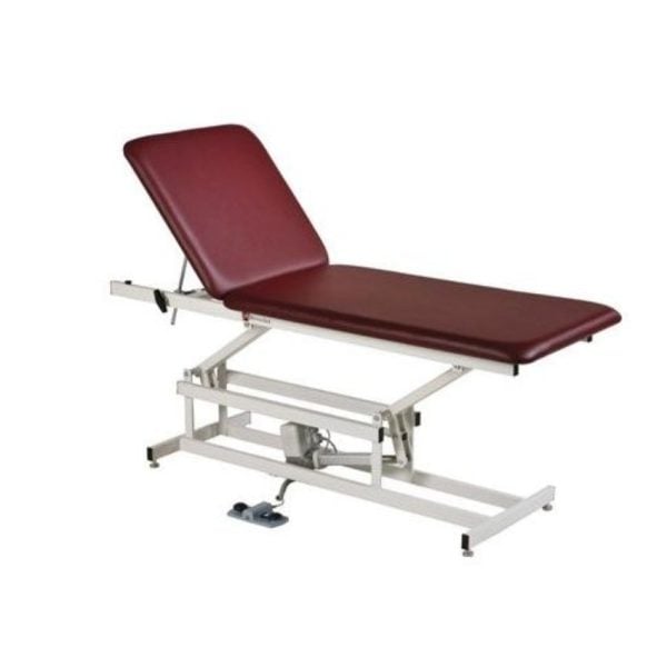 Two Section Top Power Adjustable Stationary Treatment Table