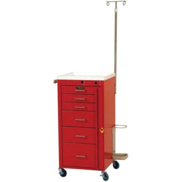 Mini Line Six Drawer Emergency Cart Specialty Package