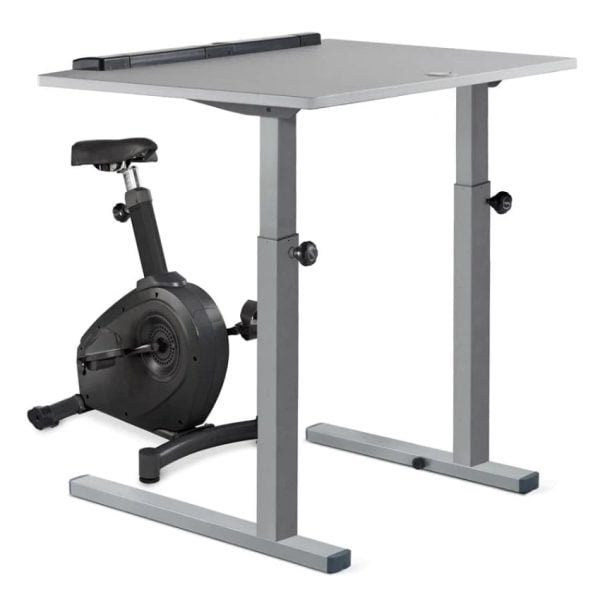 Exercise Bike Desk with Manual Height Adjustment, 48 inches