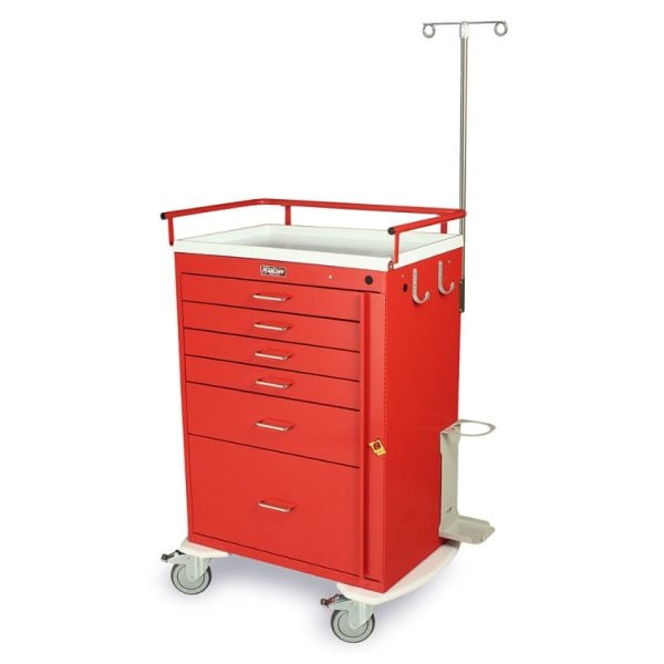 Classic Tall Six Drawer Emergency Cart Specialty Package