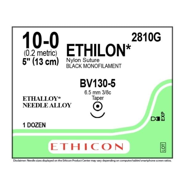 Ethilon Nylon Sutures, Black Monofilament - Image 5