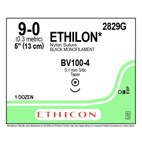 Ethilon Nylon Sutures, Black Monofilament - Image 9