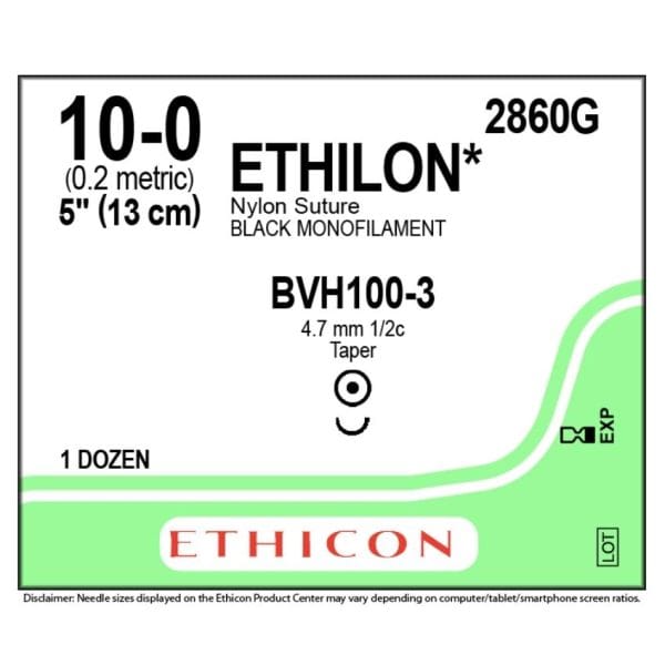 Ethilon Nylon Sutures, Black Monofilament - Image 12