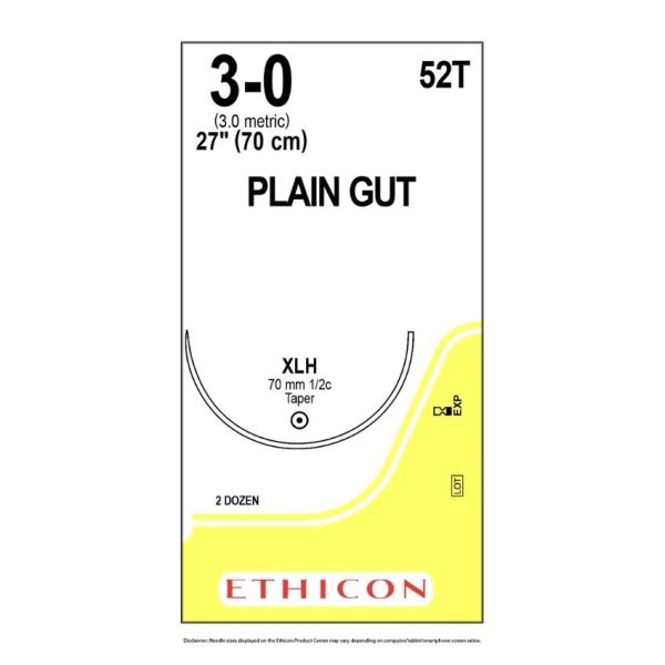 Surgical Gut Suture, Plain Gut, Yellowish Tan