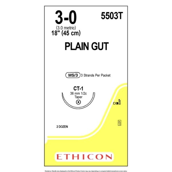 Surgical Gut Suture, Plain Gut, Yellowish Tan - Image 3