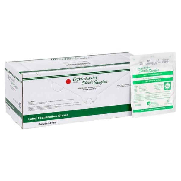 DermAssist Latex Sterile Exam Gloves, Series 103