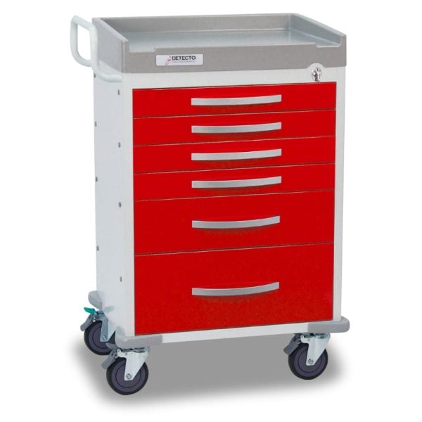 Rescue Series ER Medical Cart, Red - Image 2