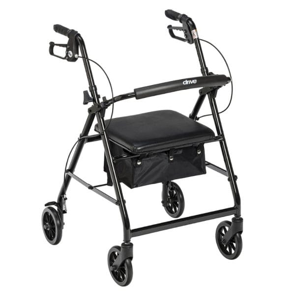 Aluminum Rollator, 6" Casters