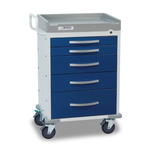 Rescue Series Anesthesiology Medical Cart, Blue