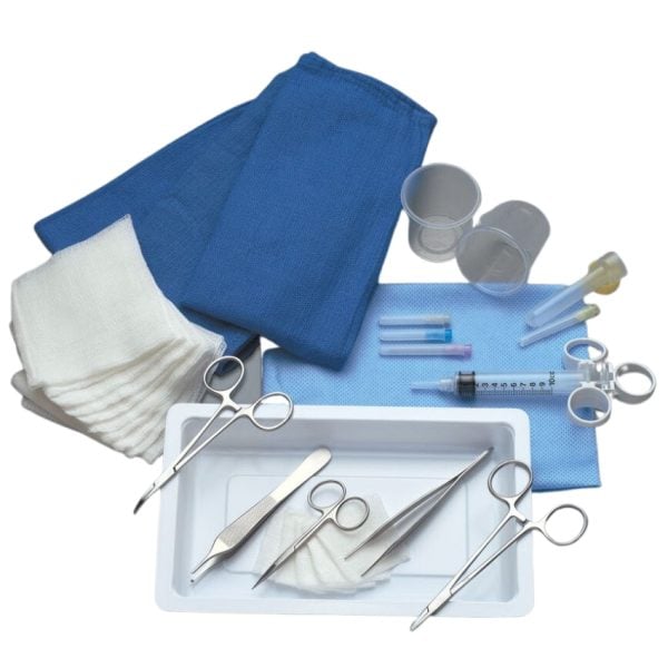 Incision and Drainage Tray with Safety Scalpel