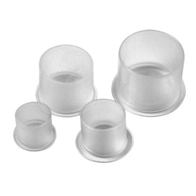 Tattoo Ink Cups - Transparent Plastic - 11-20 mm