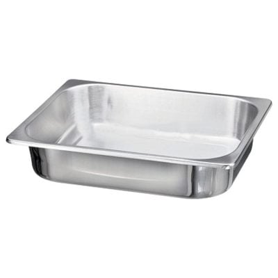 Seamless Stainless Steel Instrument Tray - 12.5" x 10.25" x 2.5"