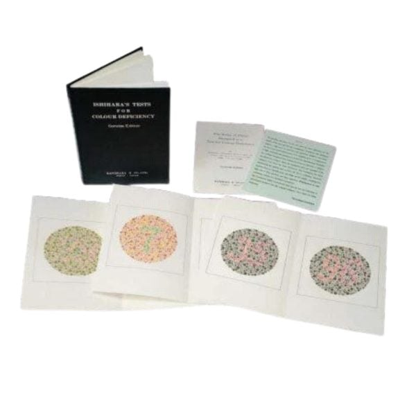 Ishihara Test Chart Books for Color Deficiency 24 Plate Abridged Edition Book