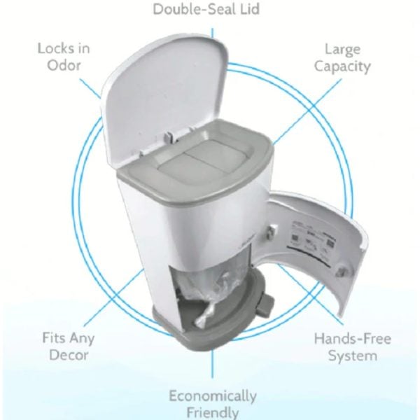 7 Gallon ABS Step-Open Waste Receptacle - Image 2