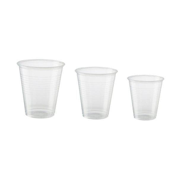 Plastic Drinking Cups, Clear