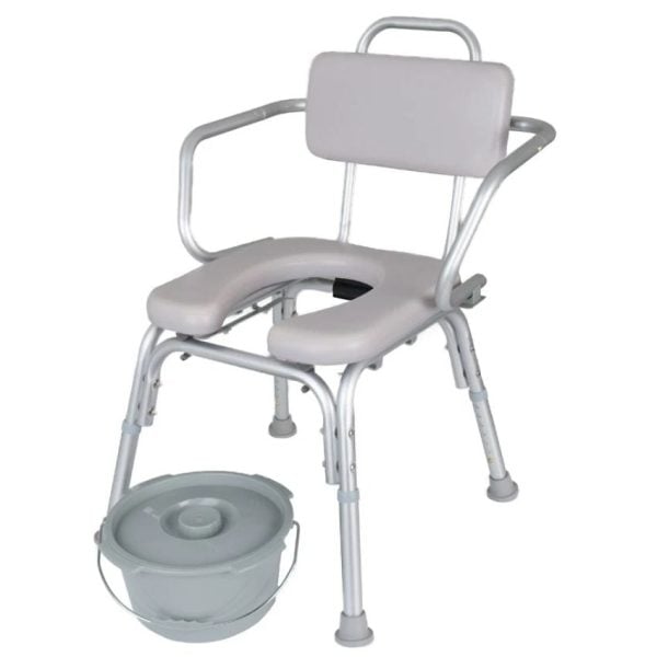 Lightweight Padded Shower Chair with Cut-Out - Image 3